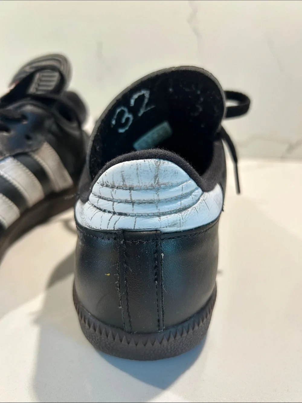 adidas Samba Black with White Stripes Sneakers - perfect treads